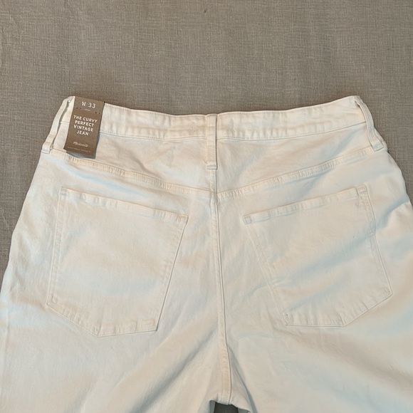 Madewell White High-rise Jeans size 33 - Picture 3 of 5